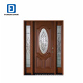 Fangda best selling stained fiberglass american front door designs